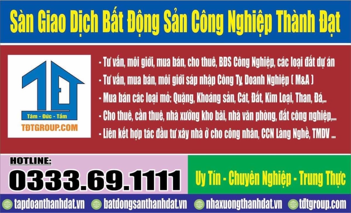 Cần Mua Bất Động Sản Công Nghiệp tại Miền Trung