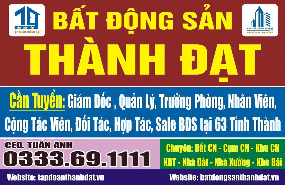 Cần Tuyển Sale, Nhân Viên, Cộng Tác Viên Bất Động Sản Công Nghiệp